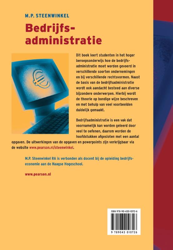 Achterkant van Bedrijfsadministratie