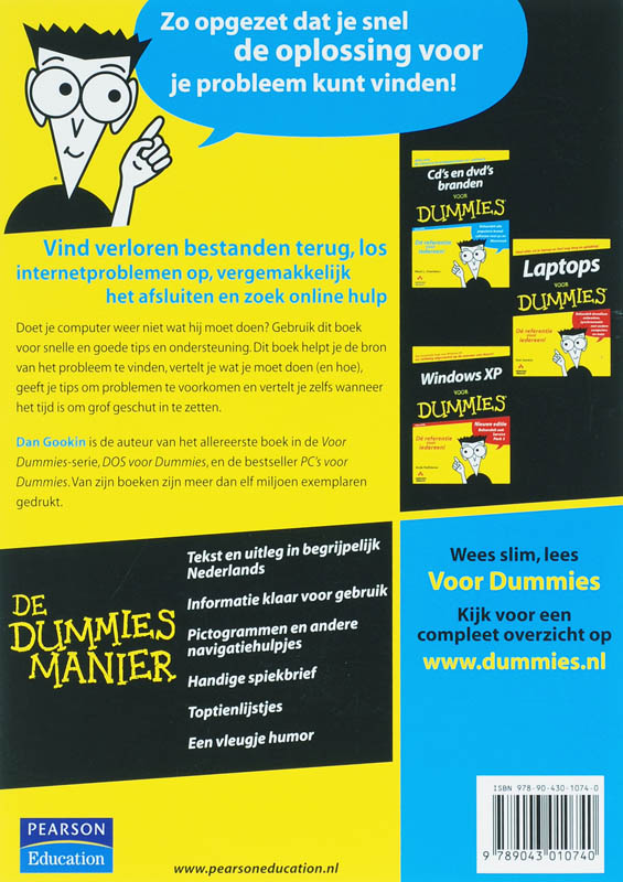 Achterkant van Computerproblemen oplossen voor Dummies