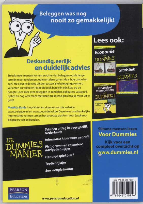 Achterkant van Beleggen voor Dummies