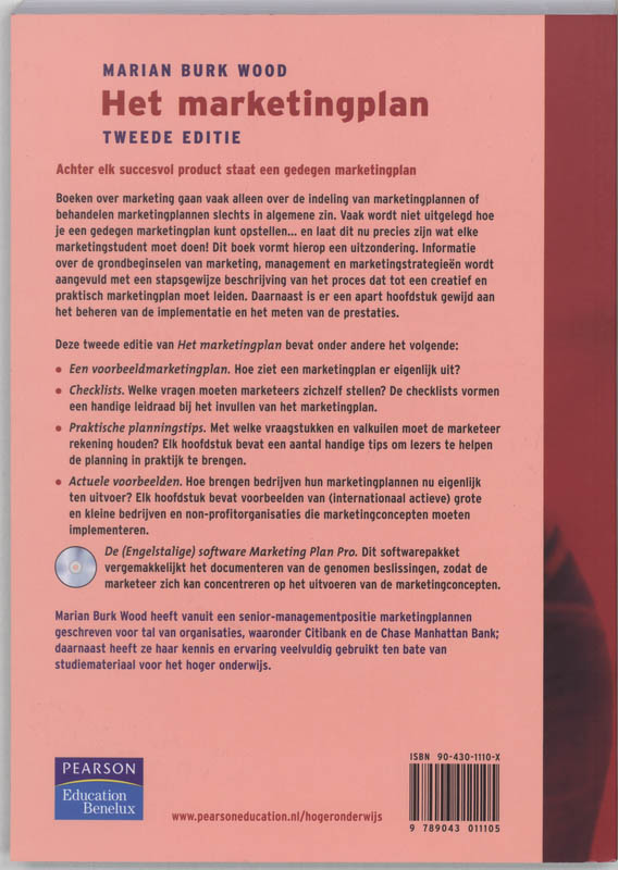 Achterkant van Het marketingplan