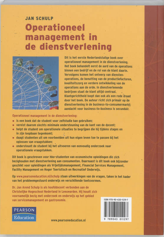 Achterkant van Operationeel management in de dienstverlening