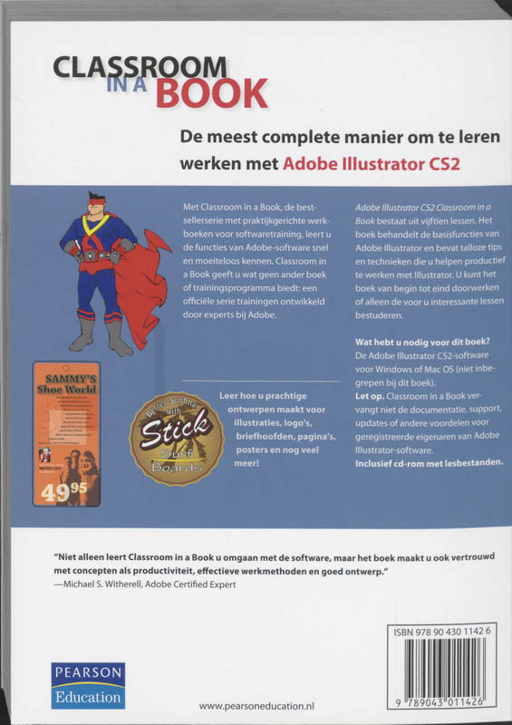 Achterkant van Adobe Illustrator CS2