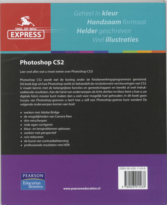 Achterkant van Express Photoshop CS2