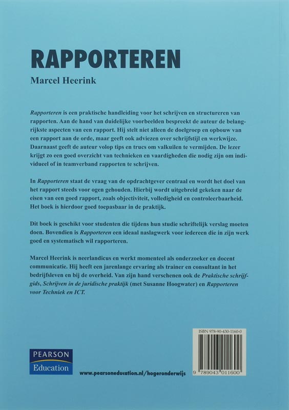 Achterkant van Rapporteren