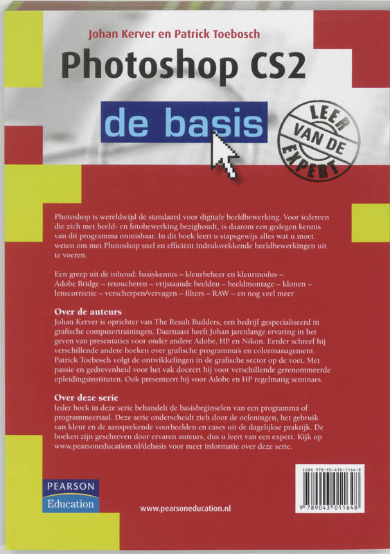 Achterkant van Photoshop CS2 de basis
