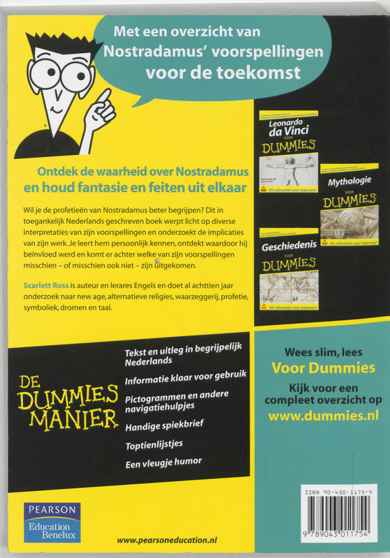 Achterkant van Nostradamus voor Dummies