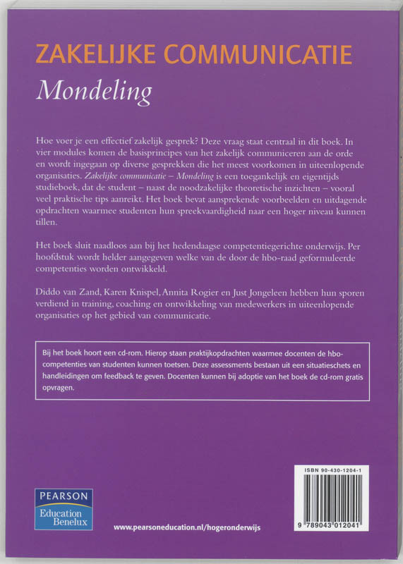 Achterkant van Mondeling