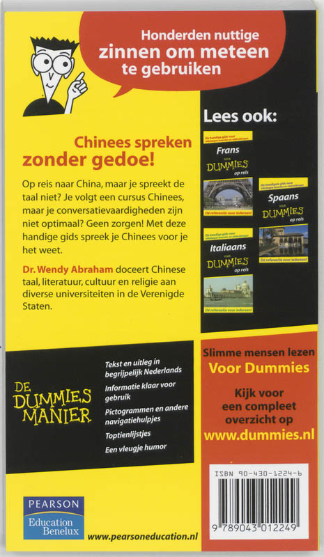 Achterkant van Chinees voor Dummies op (zaken)reis