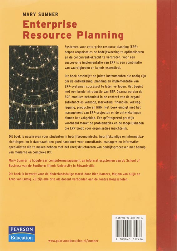 Achterkant van Enterprise Resource Planning
