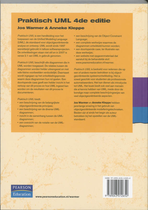 Achterkant van Praktisch UML