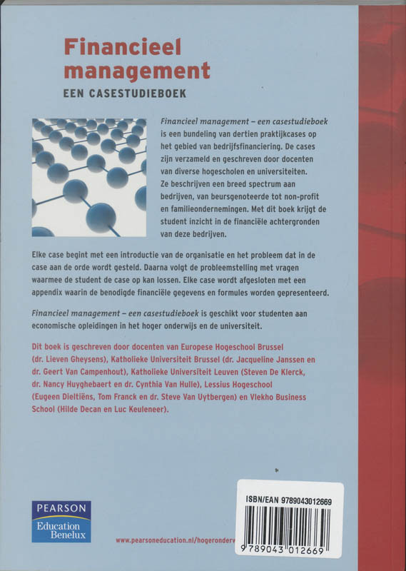 Achterkant van Financieel management