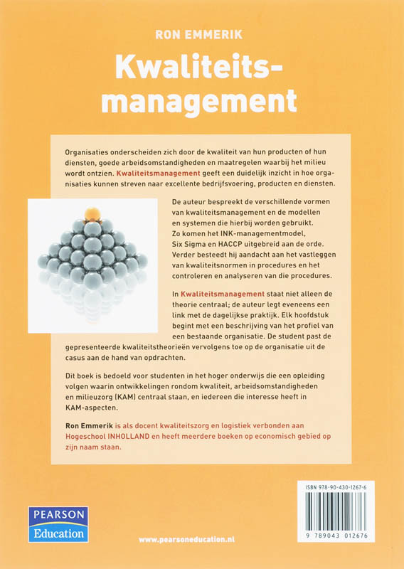 Achterkant van Kwaliteitsmanagement