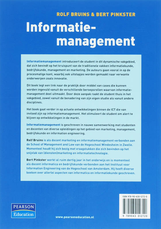 Achterkant van Informatiemanagement
