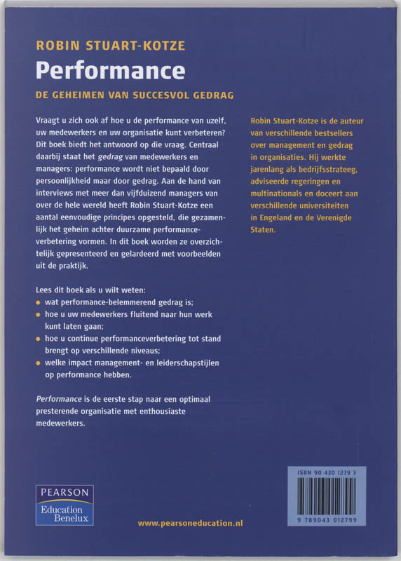 Achterkant van Performance