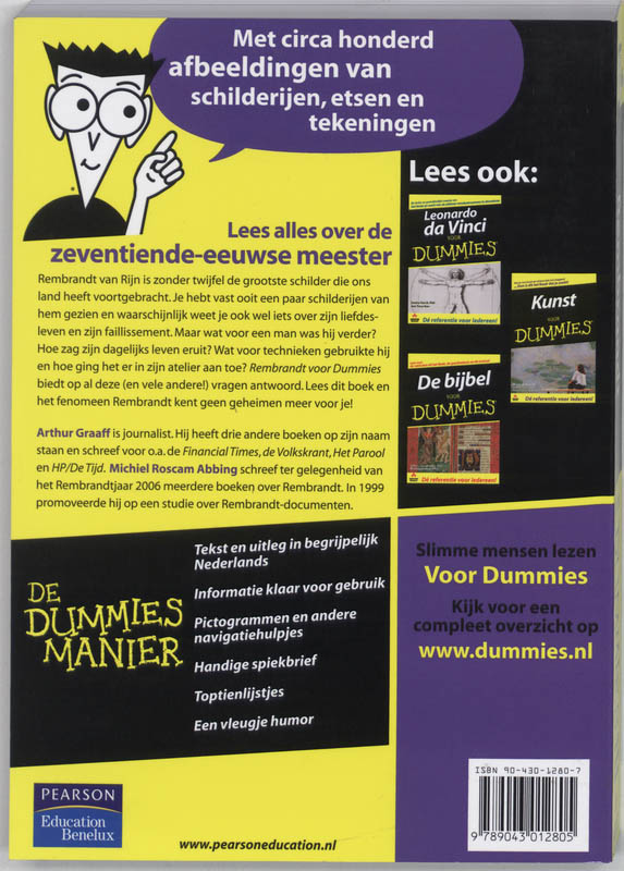 Achterkant van Rembrandt voor Dummies