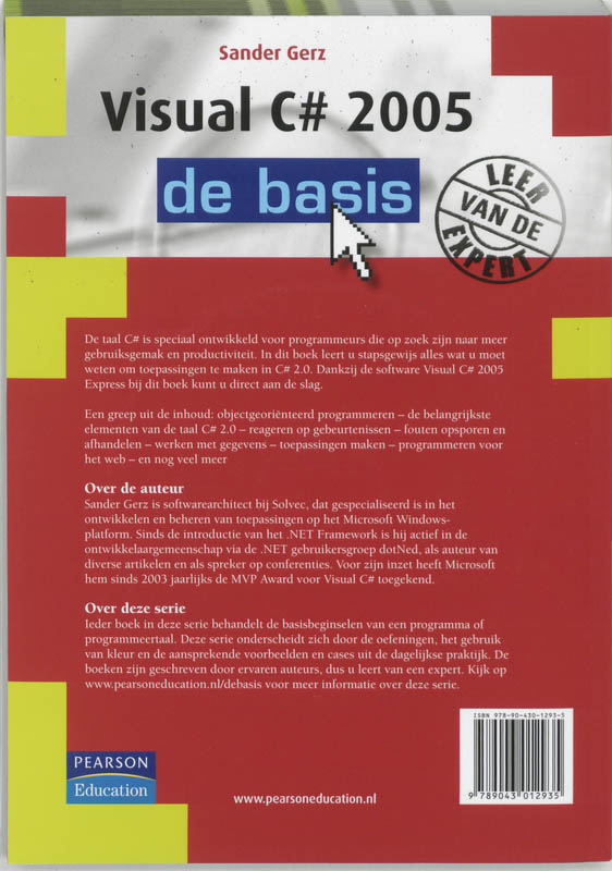 Achterkant van Visual C 2005 - de basis