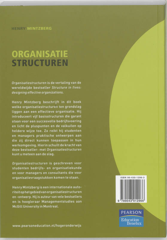 Achterkant van Organisatiestructuren