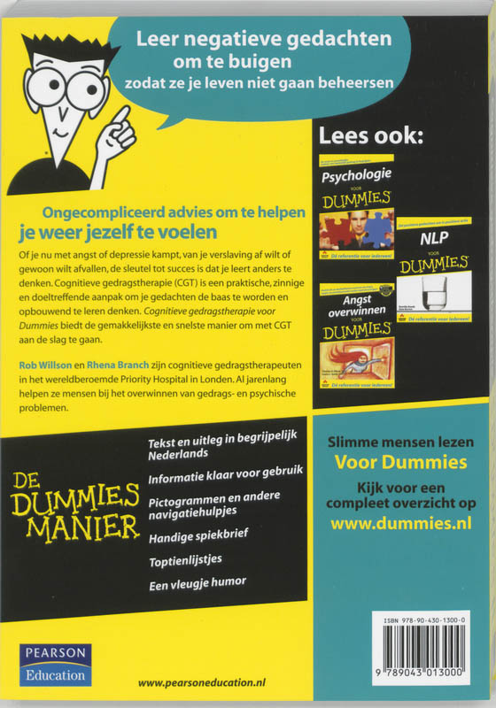 Achterkant van Cognitieve gedragstherapie voor Dummies
