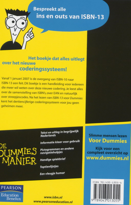 Achterkant van ISBN-13 voor Dummies
