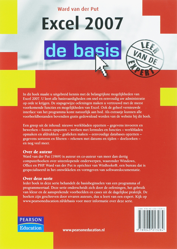 Achterkant van Excel 2007