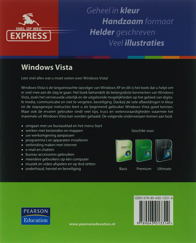 Achterkant van Windows Vista