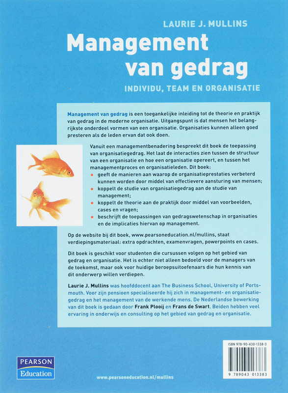 Achterkant van Management van gedrag