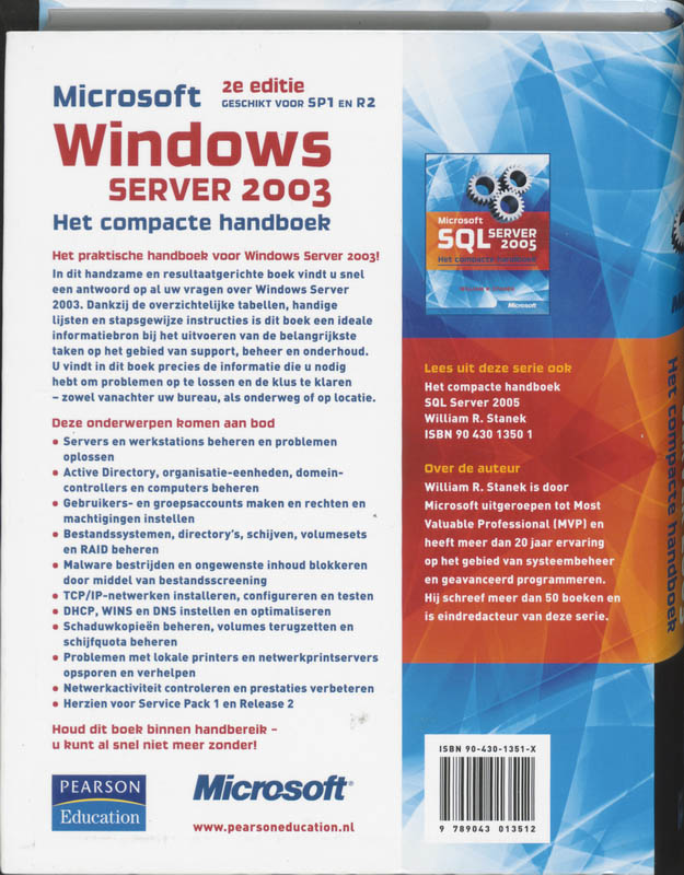 Achterkant van Windows Server 2003