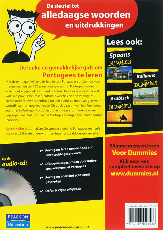Achterkant van Portugees voor Dummies