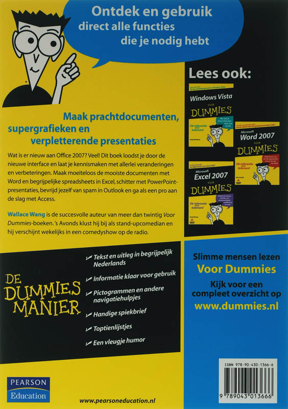 Achterkant van Office 2007 voor Dummies