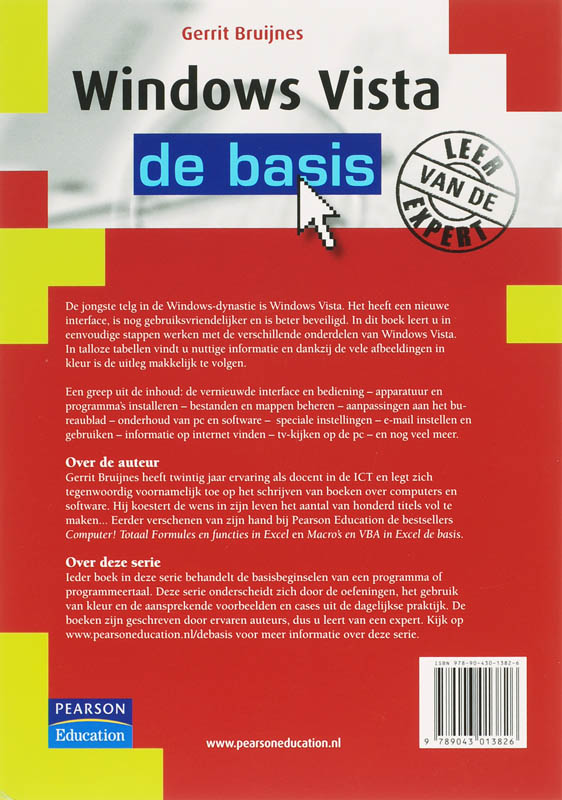 Achterkant van Windows Vista de basis