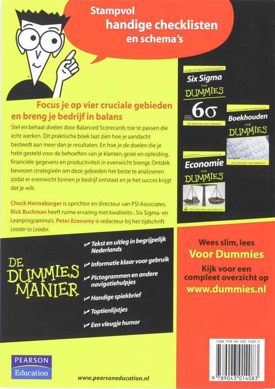 Achterkant van Balanced Scorecard voor Dummies