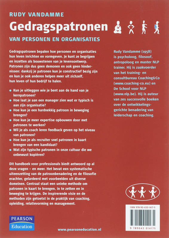 Achterkant van Gedragspatronen van personen en organisaties
