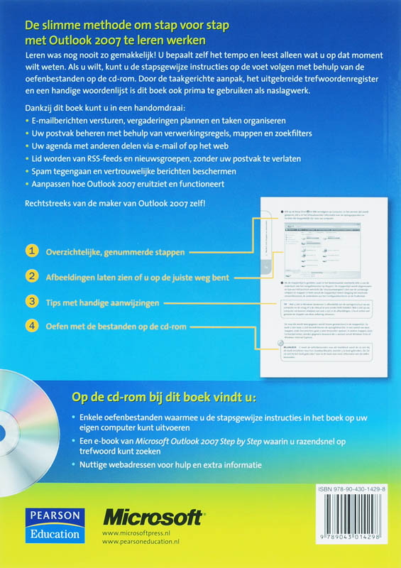 Achterkant van Outlook 2007