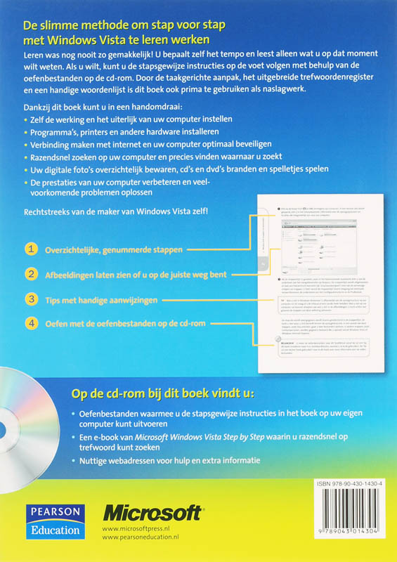 Achterkant van Windows Vista: Step by Step