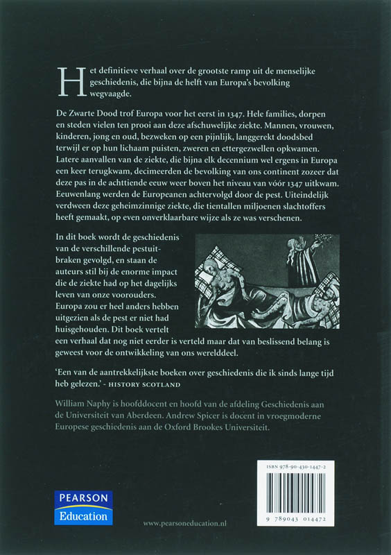 Achterkant van De pest