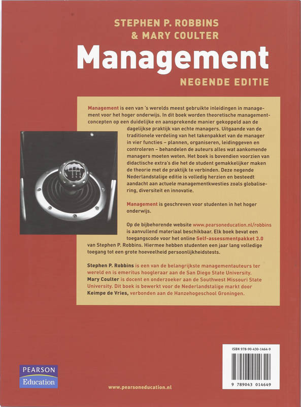 Achterkant van Management