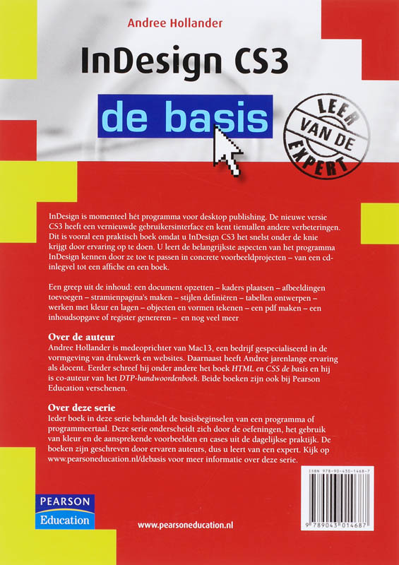 Achterkant van Indesign CS3