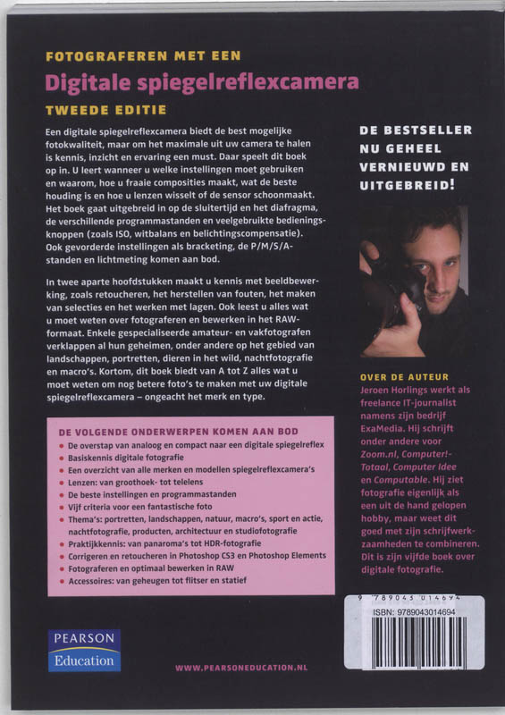 Achterkant van Fotograferen met een digitale spiegelreflexcamera