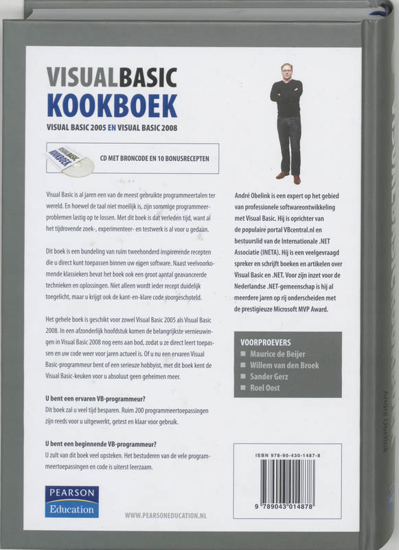 Achterkant van Visual Basic Kookboek
