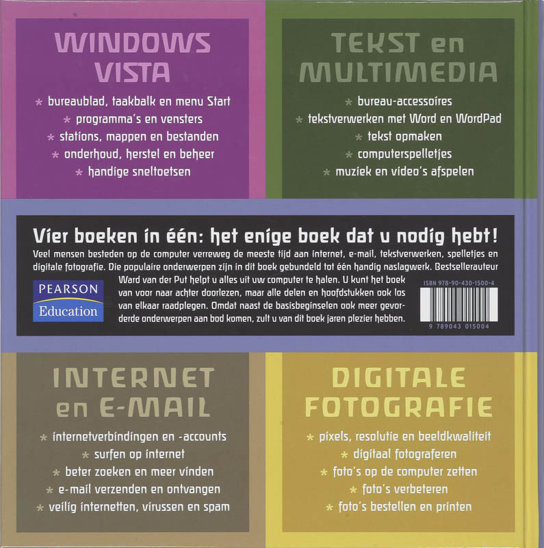 Achterkant van Het grote alles-in-één computerboek, Vista editie