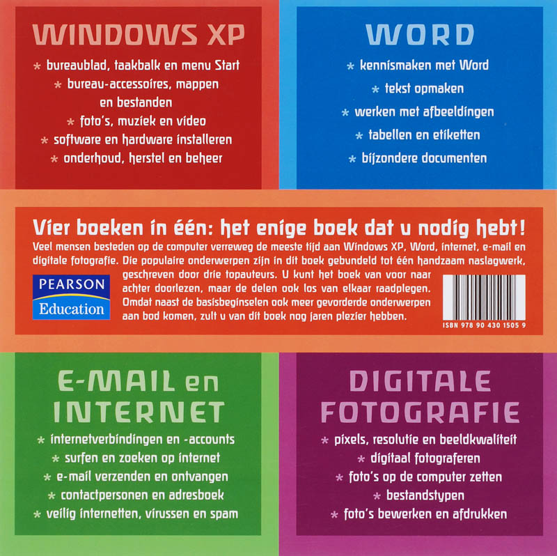 Achterkant van Het grote alles-in-één computerboek XP-editie