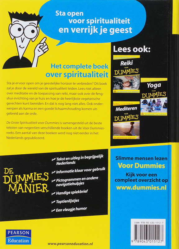 Achterkant van De Grote Spiritualiteit voor Dummies
