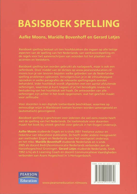 Achterkant van Basisboek spelling