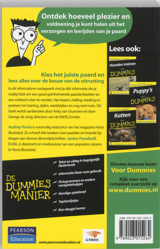 Achterkant van Paarden voor Dummies