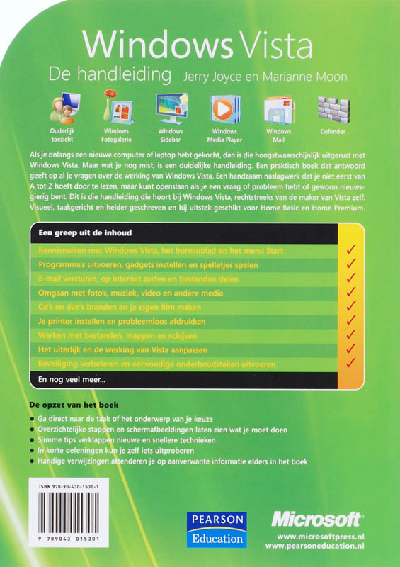 Achterkant van Windows Vista