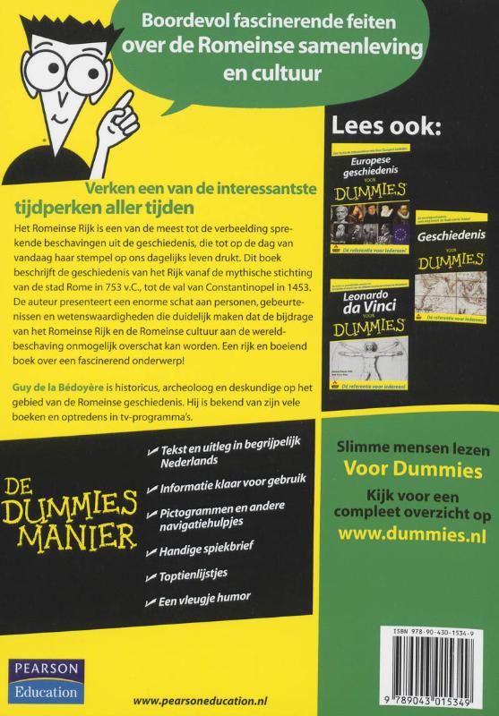 Achterkant van De Romeinen voor Dummies