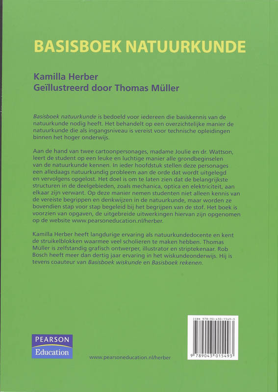 Achterkant van Basisboek natuurkunde