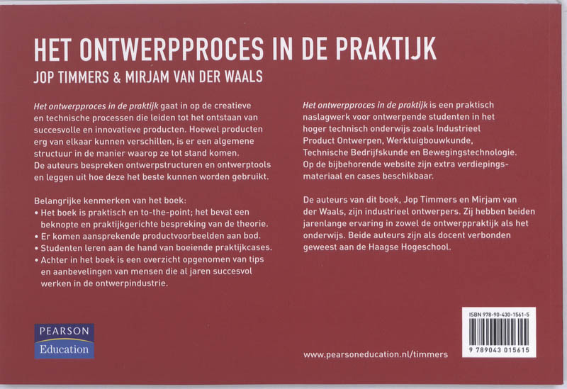 Achterkant van Het ontwerpproces in de praktijk