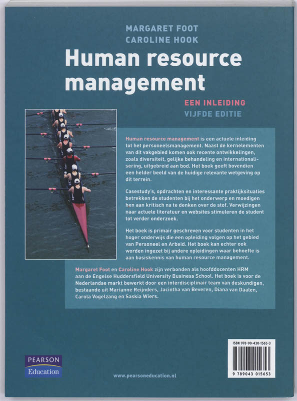 Achterkant van Human resource management