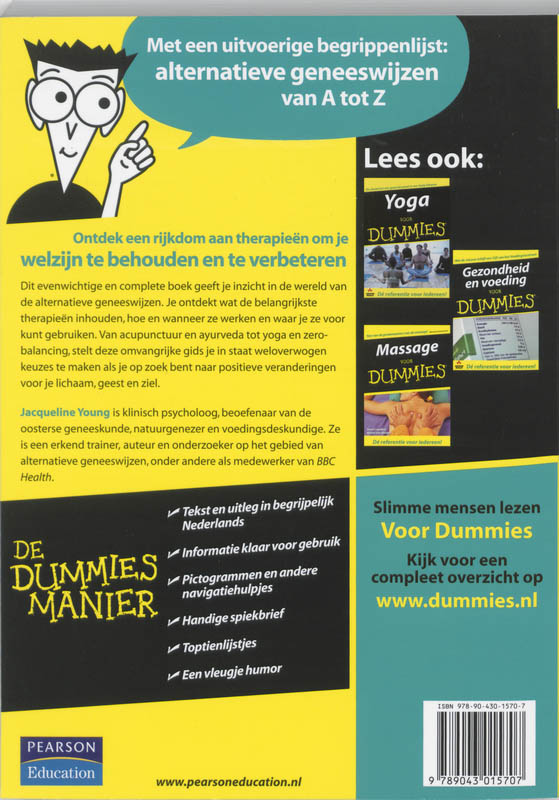 Achterkant van Alternatieve geneeswijzen voor Dummies
